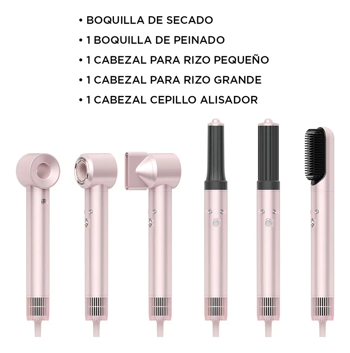 Prostyle Ion Smart-Tek 5en1 Secador, Cepillo Alisador, Modela, Alisa, Riza Da Volumen Iónico 1300w M