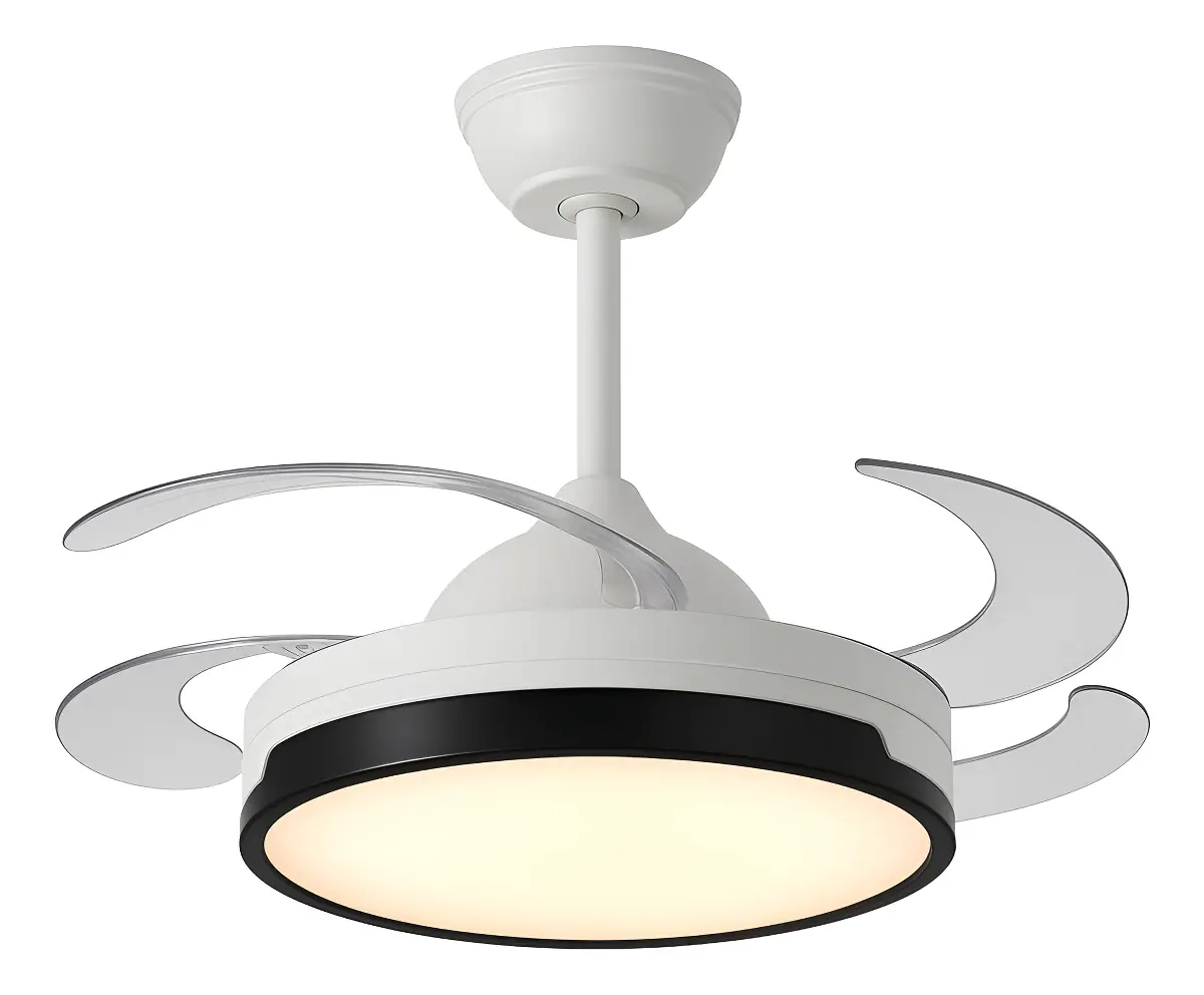 Ventilador De Techo Retr�ctil Ambi O 4 Aspas LED 3 Tonos Control Remoto