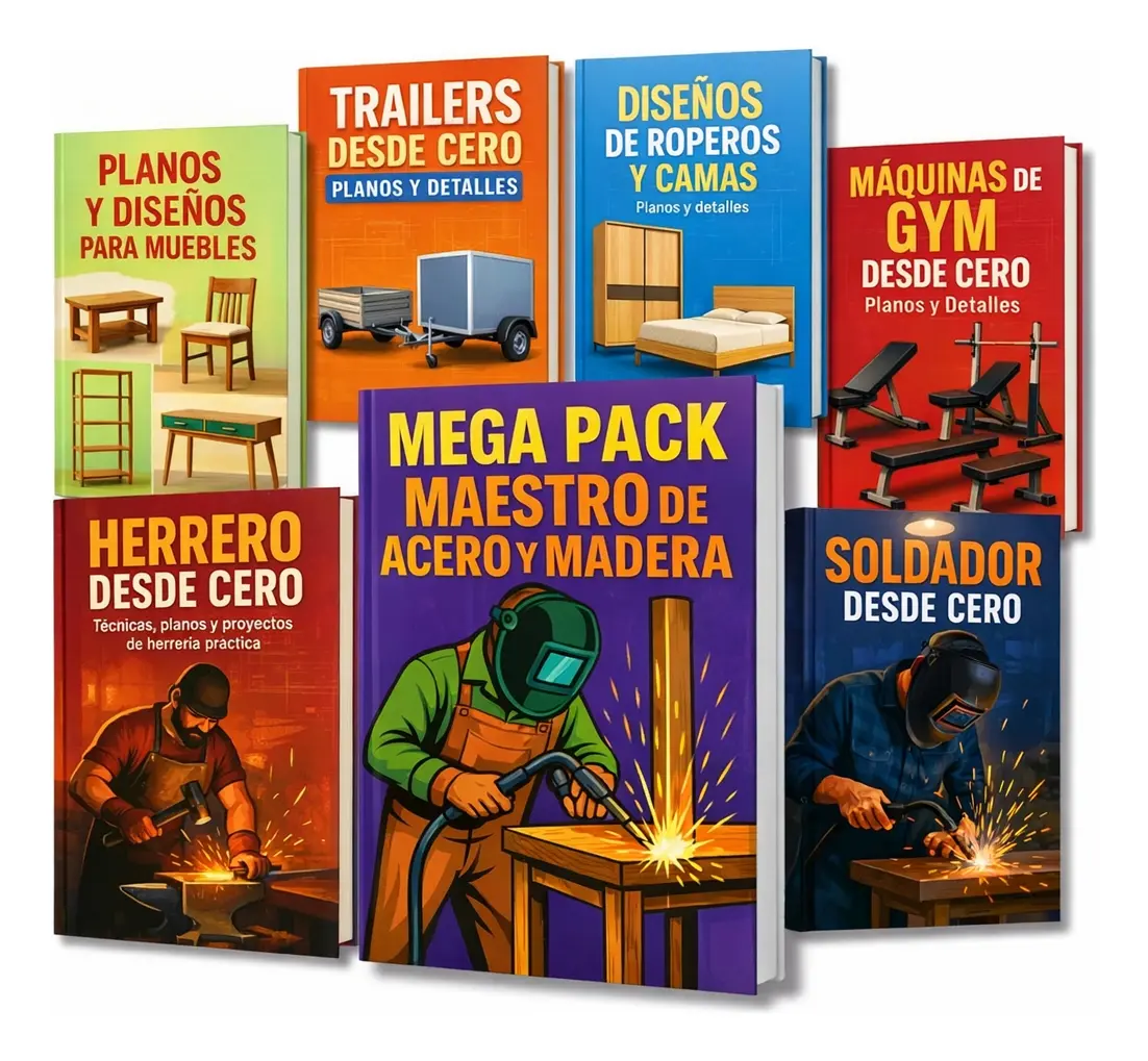 Planos Digitales (pack Full) : Muebles, Gimnasio Y Trailers