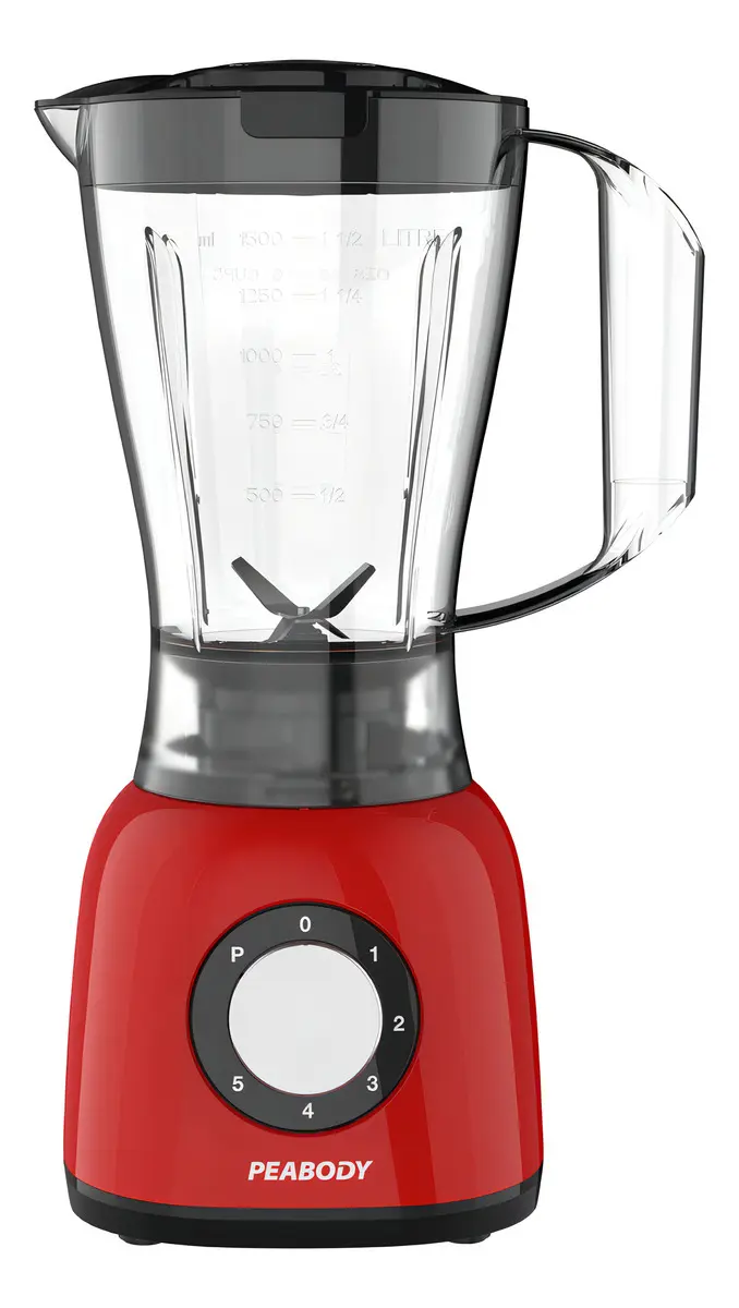 Licuadora De Mesa Peabody Pe-ln610 600w 5 Veloc+pulse Color Rojo