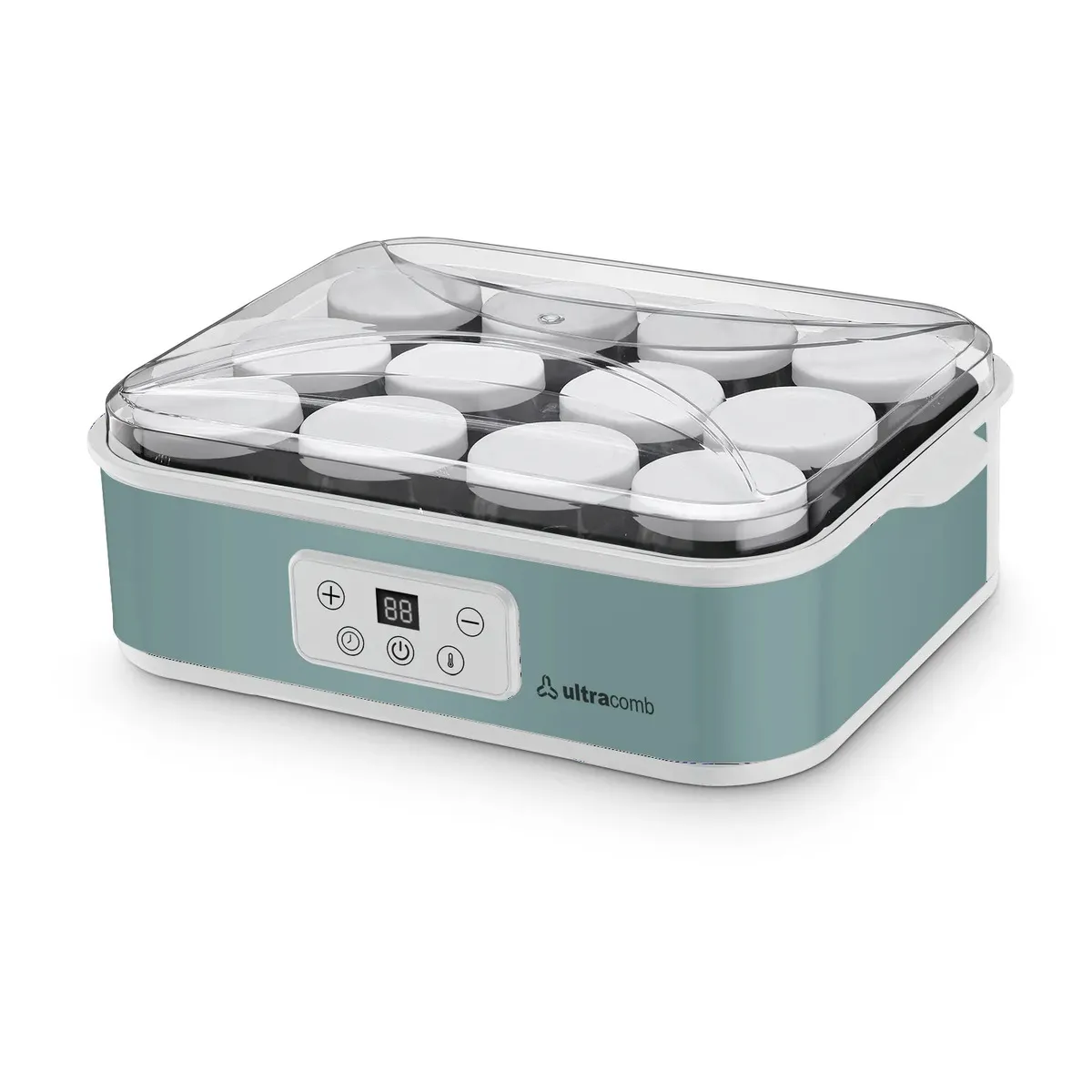 Yogurtera Digital Ultracomb Yg 2712v 12 Frascos Vidrio Temporizador 2.2Lts