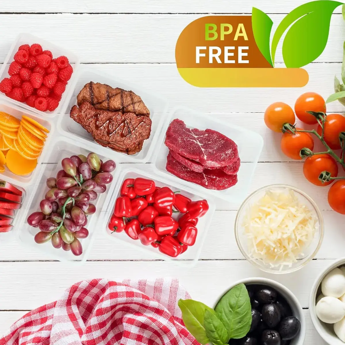 Set X6 Taper Hermetico Rectangular Microondas Freezer Heladera Lavavajillas Organizar Alimentos Comida Sin Derrame Conservación Vianda Lunchera Levys Bazar Juego Recipientes Cocina