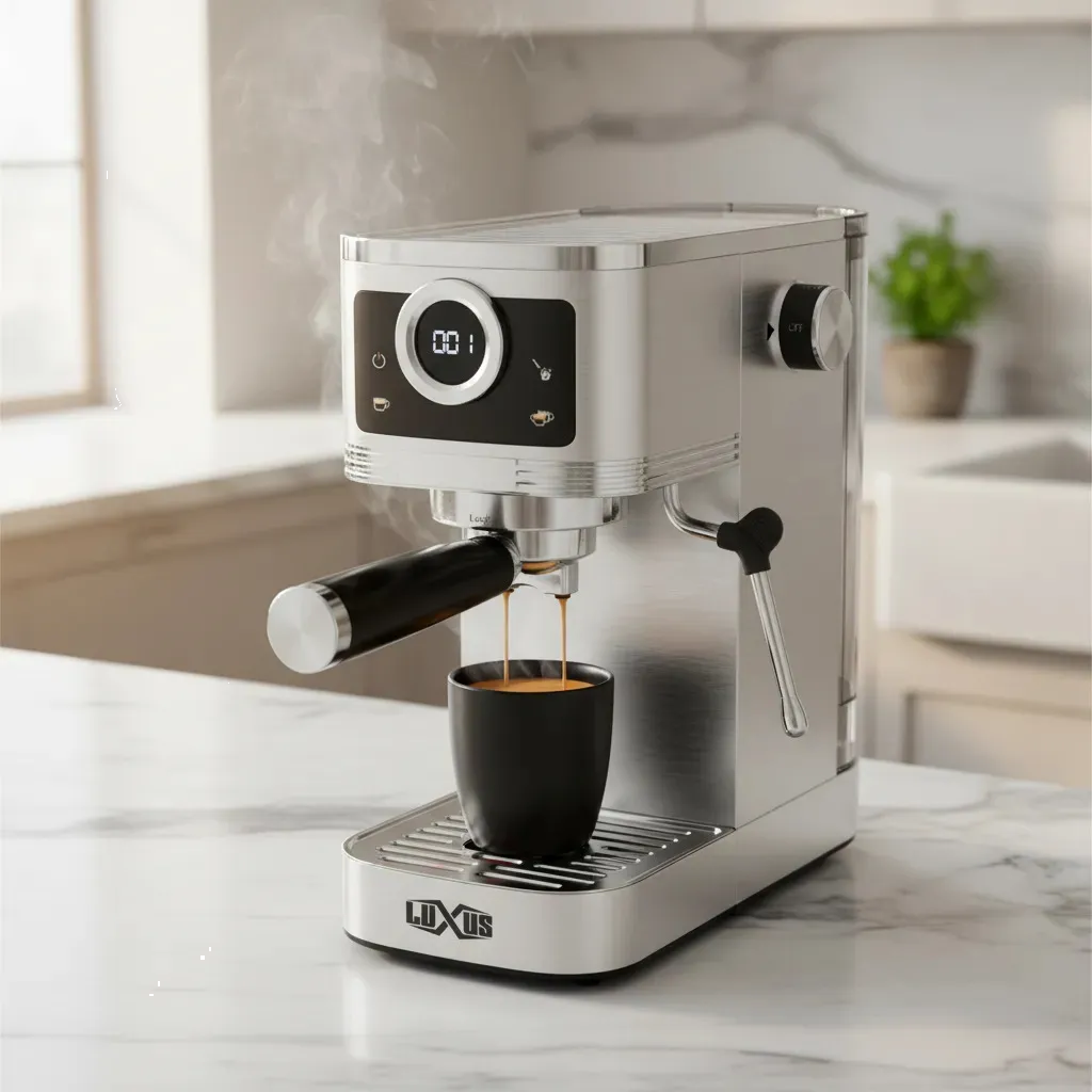 Cafetera Espresso Luxus Rituale Slim Cafe Molido con Pantalla Tactil Espumador