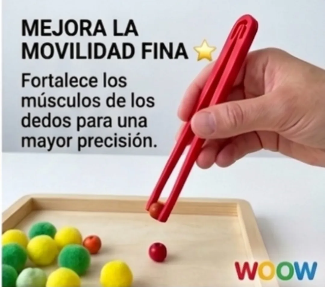 Pinzas De Motricidad Fina X 10 Unidades, Woow