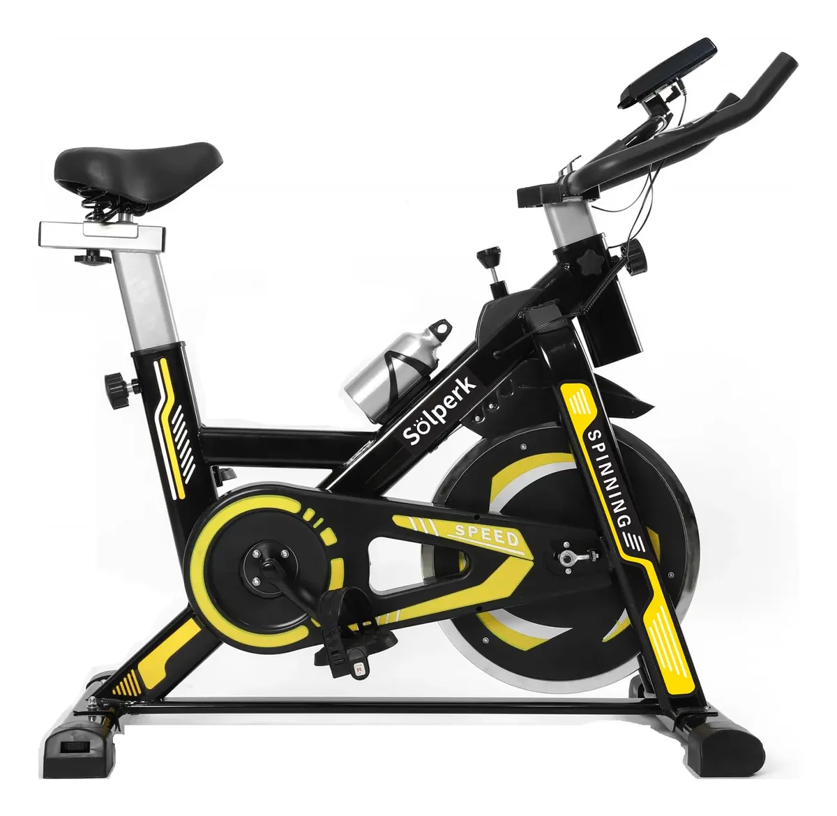 Bicicleta Spinning Con Roda De Inércia De 10kg Cor Preto