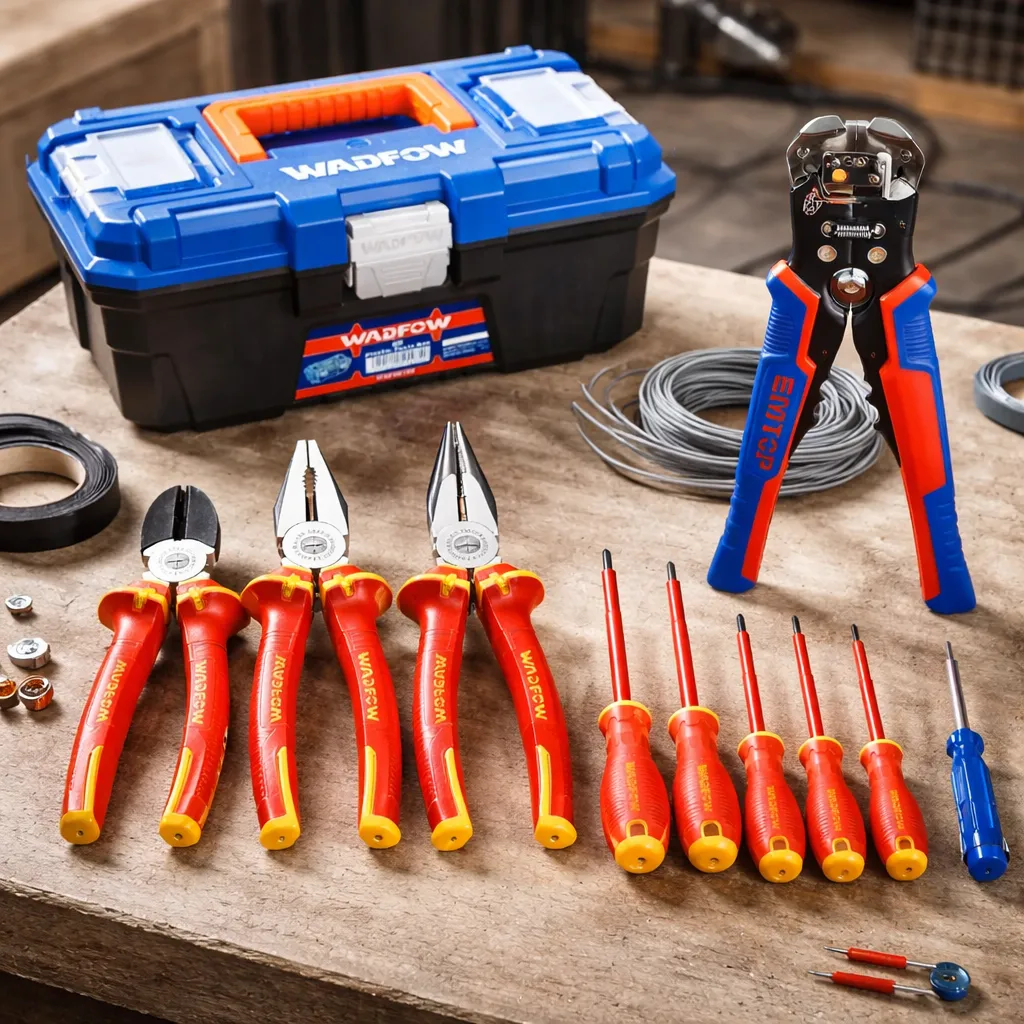 Kit De Herramientas Electricista Pinzas Wadfow 11 Piezas