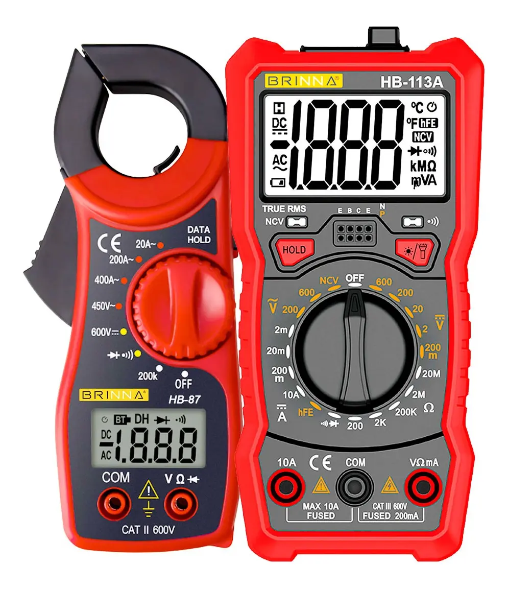 Multimetro Digital 113a Profesional Brinna + Pinza