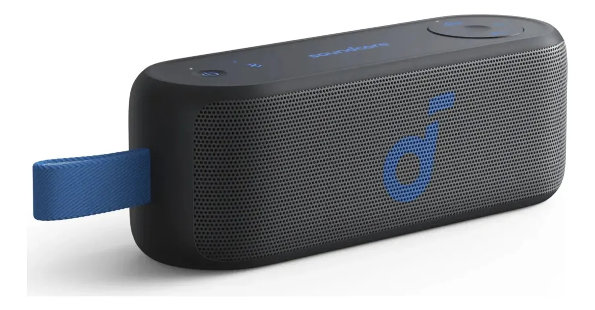 Parlante Portátil Soundcore by Anker Select 3 Negro Bluetooth 16W BassUp IPX7 Resistente al Agua y Polvo Batería Hasta 20 Horas USB-C PartyCast