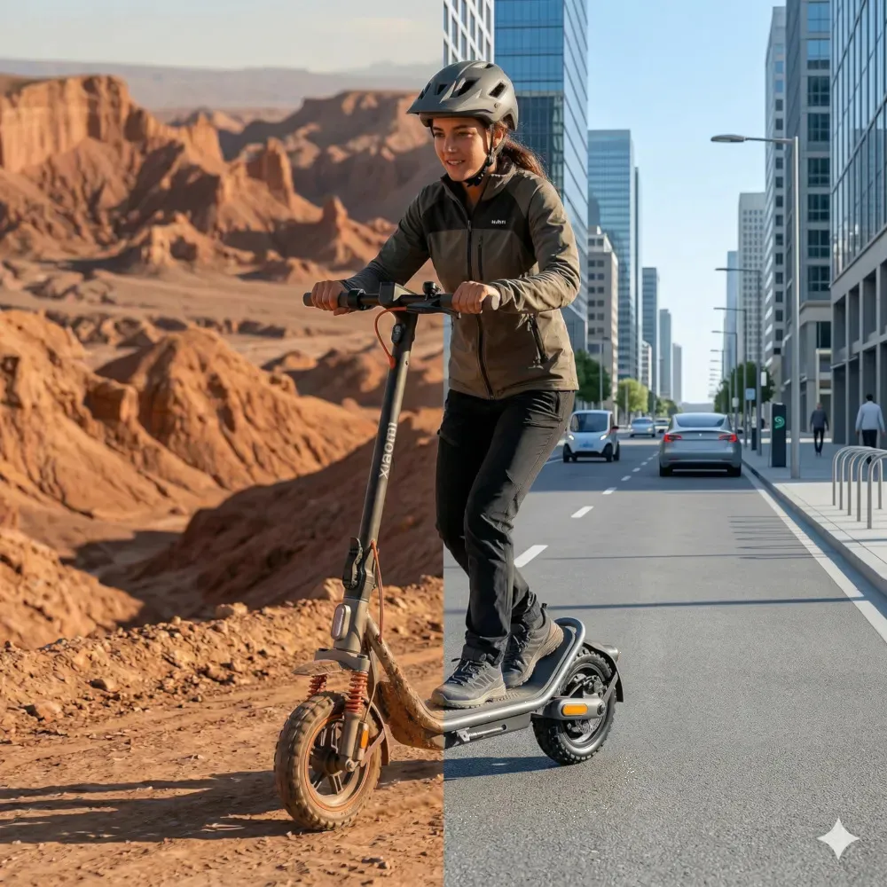 Scooter Eléctrico Xiaomi 6 Pro Color Negro 1000w Max Autonomía 70km Suspensión Doble