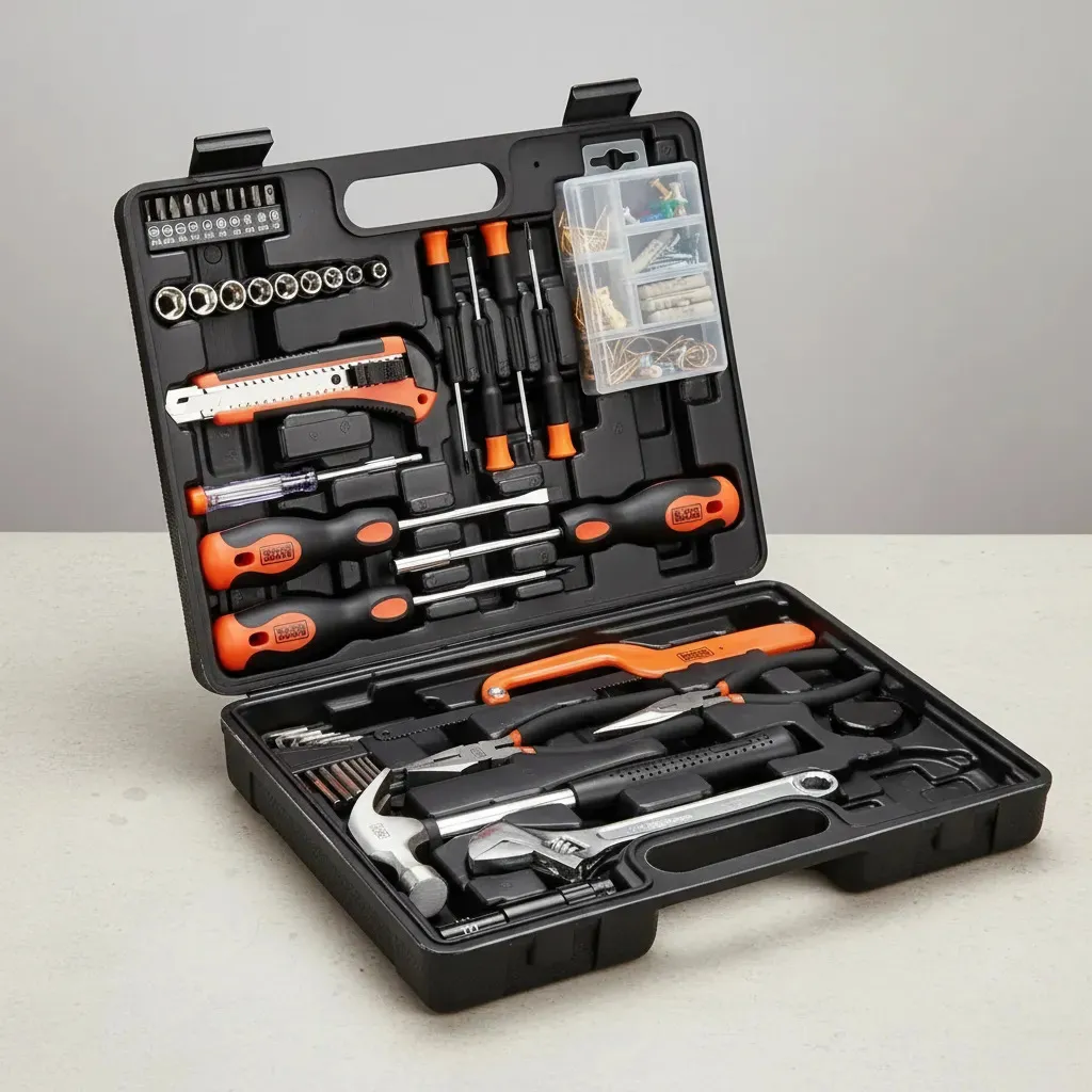 Set Herramientas 124 Pzas Black And Decker Bmt124c-ar Color Naranja