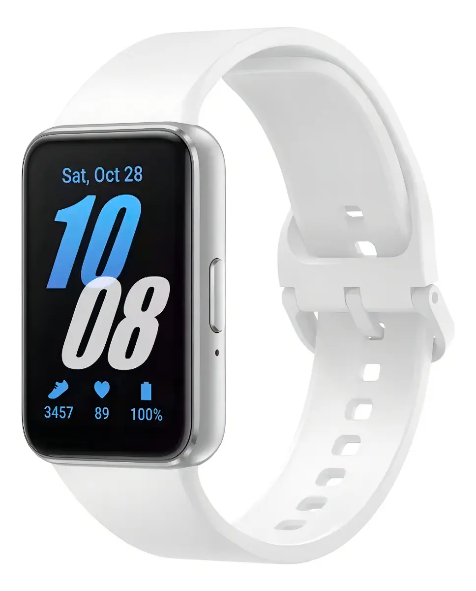 Samsung Galaxy Fit3 Sport Blanco 1.6 Amoled Malla Silver Bisel Silver