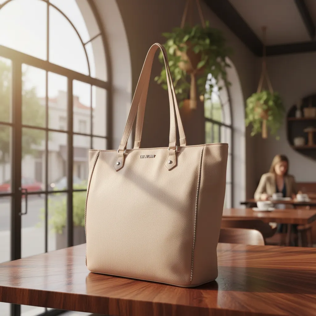 Cartera De Mujer Tote Las Oreiro Elegante Liviana Grande Hb