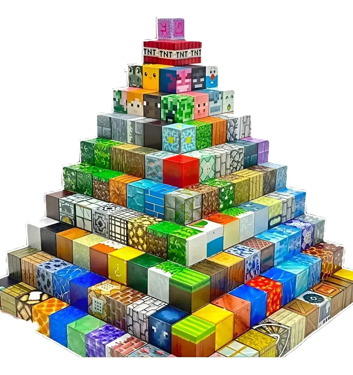 Bloques Magnéticos Cubos Para Armar De Construcción Estilo Minecraft