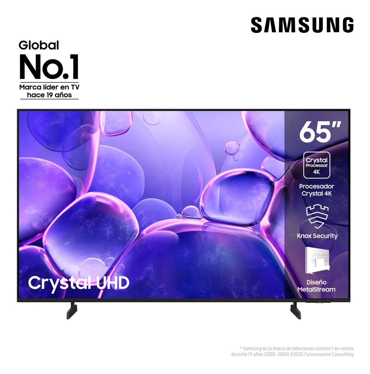 Smart Tv Samsung 65 4K UHD HDR PurColor 65u8000f