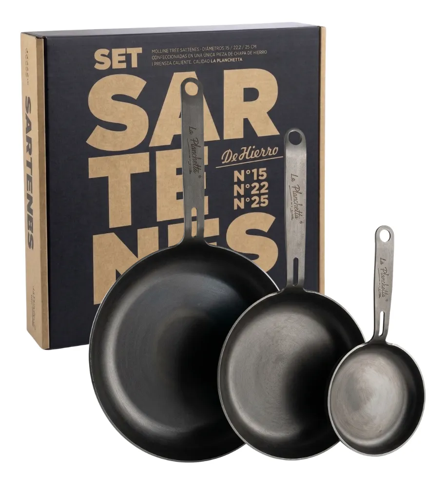 Kit Sartenes + Provoletera De Regalo Gris Oscuro