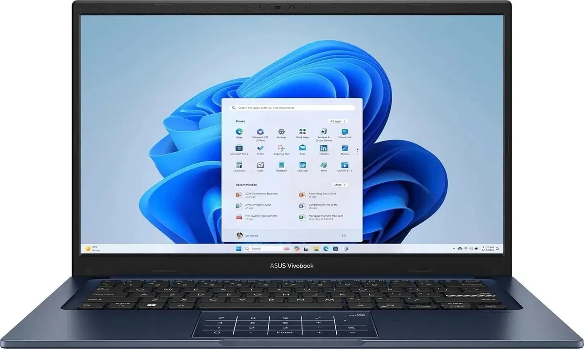 Notebook Asus VivoBook X1404VAP Intel Core 5 de 120U, 16 GB RAM y 512 GB SSD