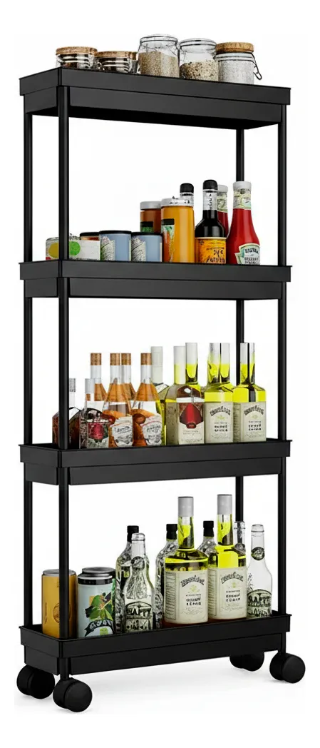 Organizador Gadnic Estantería Reforzada Ruedas 4 Niveles