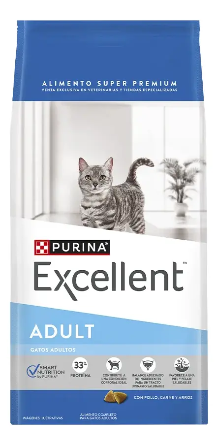 Excellent Gato Adulto Pollo/Carne/Arroz x 7.5 kg