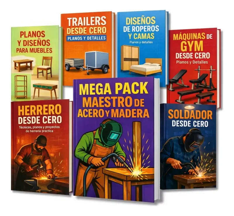 Planos Digitales (pack Full) : Muebles, Gimnasio Y Trailers